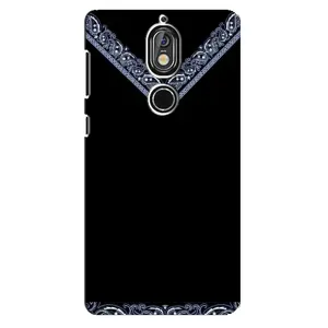 Силиконовый Чехол на Nokia 7 (Воротник вышиванки)