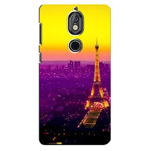 Чехол с Эйфелевой башней на Nokia 7 (Яркая башня)