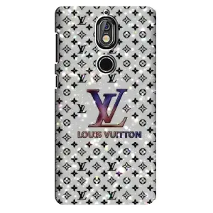 Чохол Стиль Louis Vuitton на Nokia 7 (Яскравий LV)