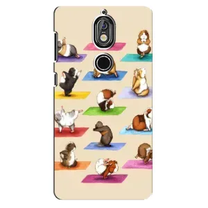 Чехол с Прикольным принтом на Nokia 7 (Ёга свинок)
