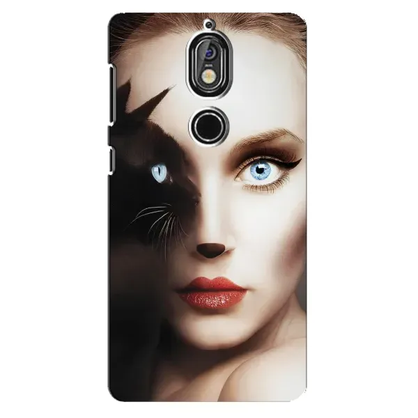 Чехол с рисунком «Женщина кошка» для Nokia 7 Чехол с рисунком «Женщина кошка» для Nokia 7