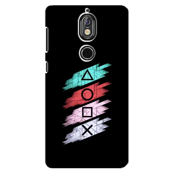 Чехол с рисунком «Значки Sony» для Nokia 7 Чехол с рисунком «Значки Sony» для Nokia 7