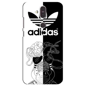 Чохол с стилі "Адідас" для Нокіа 8.1 (Adidas шнурки)