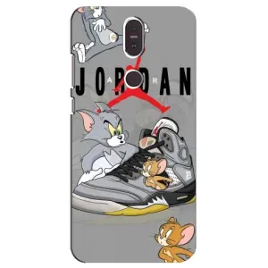 Силиконовый Чехол Nike Air Jordan на Нокиа 8.1 (Air Jordan)