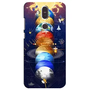 Чехол (ТПУ) с планетами на Nokia 8.1 , Nokia 8 2018 (Арт планети)