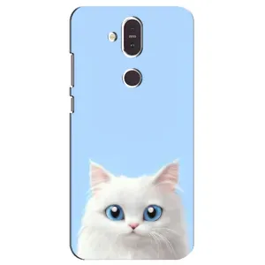 Чехол на тематику: Коты для Nokia 8.1 (2018) (Белый кот)