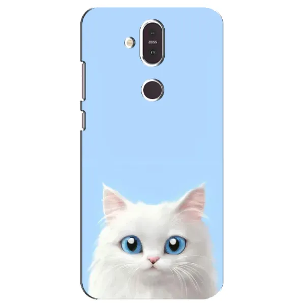 Чехол с рисунком «Белый кот» для Nokia 8.1 (2018) Чехол с рисунком «Белый кот» для Nokia 8.1 (2018)