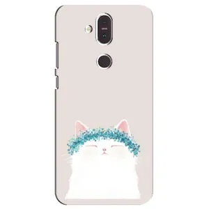 Чехол на тематику: Коты для Nokia 8.1 (2018) (Белый котик)