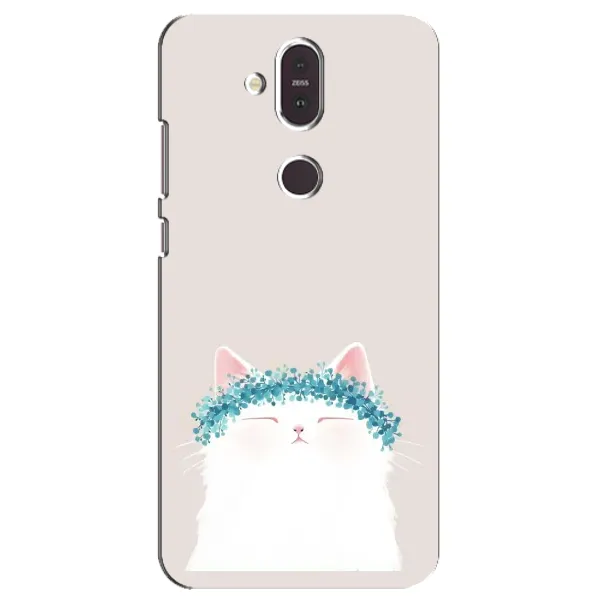 Чехол с рисунком «Белый котик» для Nokia 8.1 (2018) Чехол с рисунком «Белый котик» для Nokia 8.1 (2018)