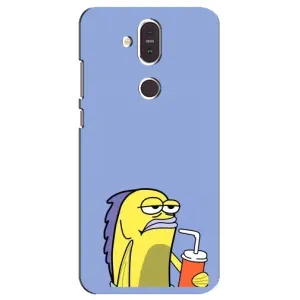 Бампер с принтом Мемы для Nokia 8.1 , Nokia 8 2018 (Безразличие)