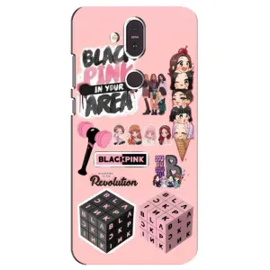 Чехлы с картинкой для Nokia 8.1 , Nokia 8 2018 (BLACK PINK коллаж)