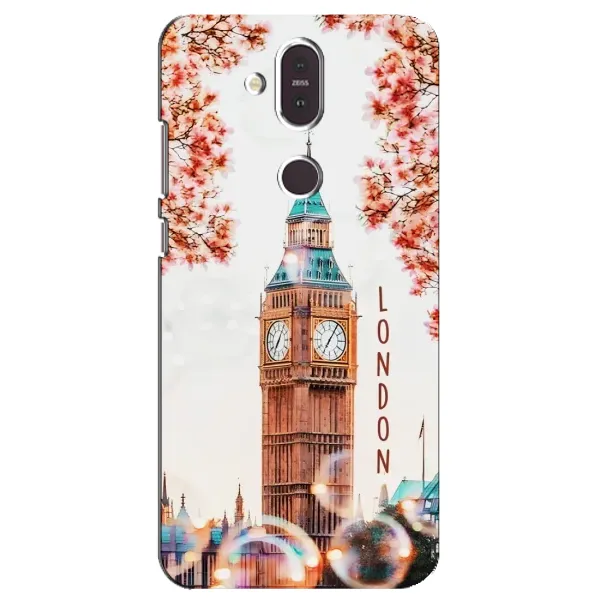 Чехол с рисунком «Часы Лондон» для Nokia 8.1 (2018) Чехол с рисунком «Часы Лондон» для Nokia 8.1 (2018)