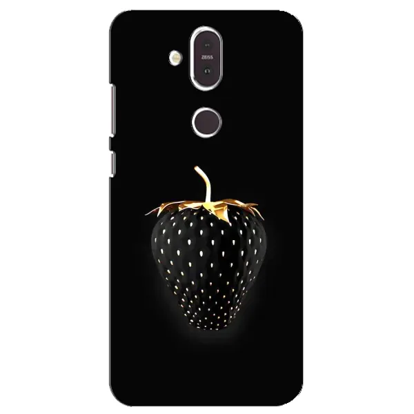 Чехол с рисунком «Чёрная клубника» для Nokia 8.1 (2018) Чехол с рисунком «Чёрная клубника» для Nokia 8.1 (2018)