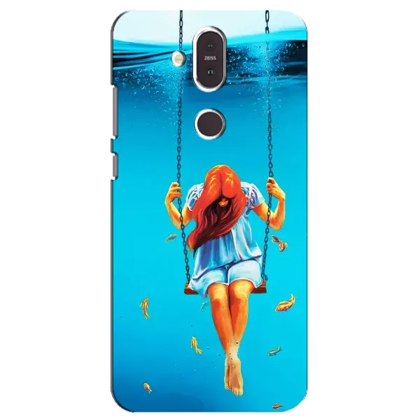 Чехол с рисунком «Девушка на качели» для Nokia 8.1 (2018)