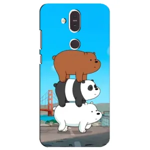 Чехлы с Пандами на Nokia 8.1 , Nokia 8 2018 (Друзья)