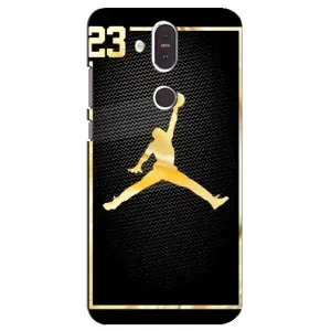 Силиконовый Чехол Nike Air Jordan на Нокиа 8.1 (Джордан 23)