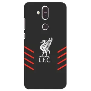 Силиконовые Чехлы принт Футбол на Nokia 8.1 , Nokia 8 2018 (Эмблема Liverpool)
