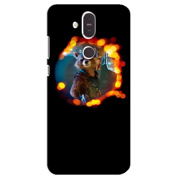 Чехол с рисунком «Енот Ракета» для Nokia 8.1 (2018)