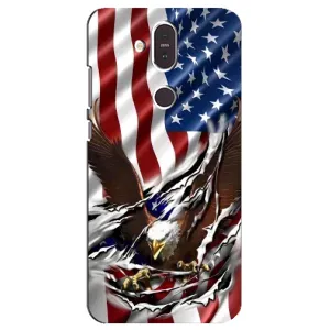 Чехол Флаг USA для Nokia 8.1 , Nokia 8 2018 (Флаг USA)
