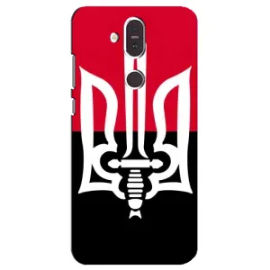 Чехлы УПА (Красно-Чёрный) на Nokia 8.1 , Nokia 8 2018 (Герб Украины)