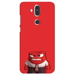 Чехол Головоломка для Nokia 8.1 , Nokia 8 2018 - (AlphaPrint) (Гнев)
