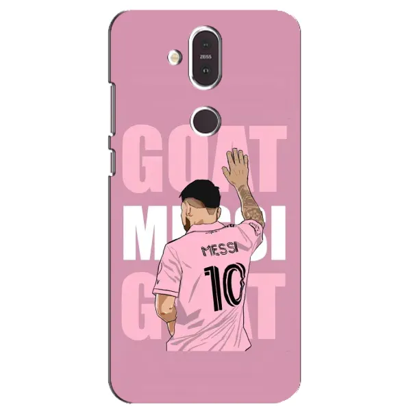 Чехол с рисунком «GOAT MESSI» для Nokia 8.1 (2018) Чехол с рисунком «GOAT MESSI» для Nokia 8.1 (2018)