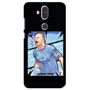 Чехлы с принтом для Nokia 8.1 , Nokia 8 2018 Футболист (гол Эрлинг Холланд)