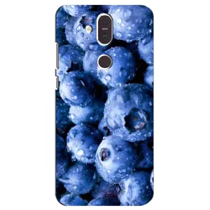 Чехол с изображением вкусной еды для Nokia 8.1 , Nokia 8 2018 (Голубика)