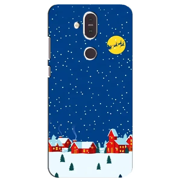 Чехол с рисунком «Город в снегу» для Nokia 8.1 (2018) Чехол с рисунком «Город в снегу» для Nokia 8.1 (2018)