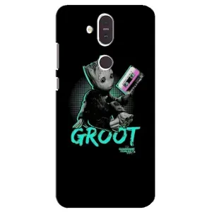 Чехол Супергерои Марвел на Нокиа 8.1 (Groot)