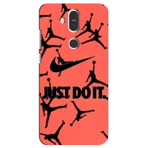 Силиконовый Чехол Nike Air Jordan на Нокиа 8.1