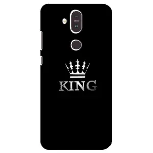 Чехол (Корона на чёрном фоне) для Нокиа 8.1 (KING)