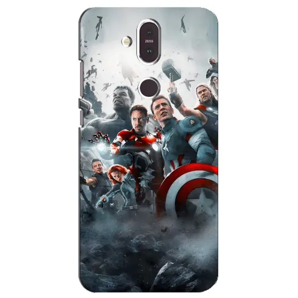 Чехол с рисунком «Команда марвел» для Nokia 8.1 (2018)
