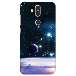 Чехол (ТПУ) с планетами на Nokia 8.1 , Nokia 8 2018 (Космический вид)