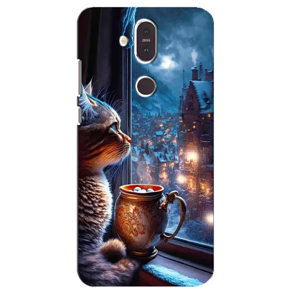 Чехол с рисунком «Кот новогодний» для Nokia 8.1 (2018) Чехол с рисунком «Кот новогодний» для Nokia 8.1 (2018)