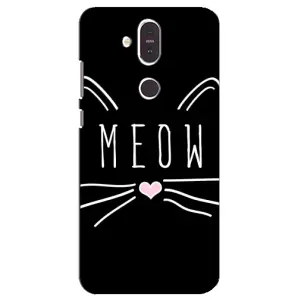Бампер с изображением Котиков для Нокиа 8.1 (КОТИК MEOW)