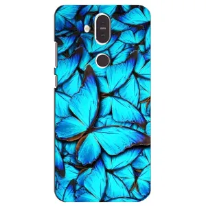 Силиконовый бампер с картинкой животных для Nokia 8.1 , Nokia 8 2018 (Крылья бабочек)