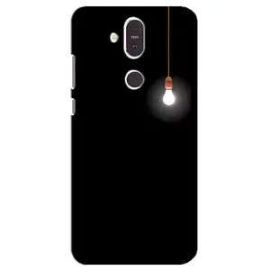 Чехол с картинками на черном фоне для Nokia 8.1 , Nokia 8 2018 (Лампочка)