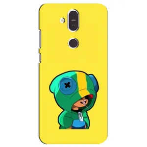 Чехол Бравл Старс для Nokia 8.1 , Nokia 8 2018 (Леон (LEON))