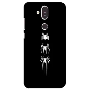Чехол Супергерой Человека Паука на Nokia 8.1 , Nokia 8 2018 (Лого паука)