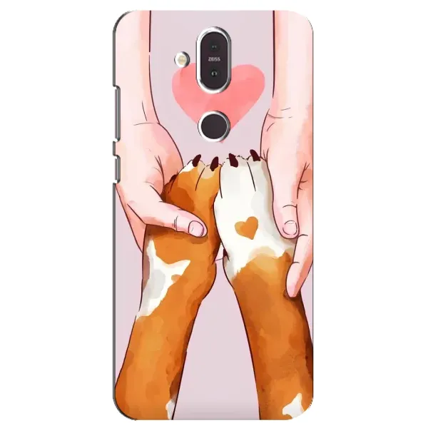 Чехол с рисунком «Любовь к собакам» для Nokia 8.1 (2018) Чехол с рисунком «Любовь к собакам» для Nokia 8.1 (2018)