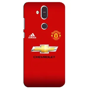 Силиконовые Чехлы принт Футбол на Nokia 8.1 , Nokia 8 2018 (Man United)