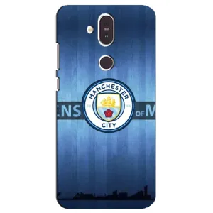 Силиконовые Чехлы принт Футбол на Nokia 8.1 , Nokia 8 2018 (ManCity)