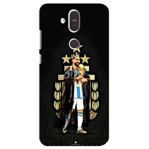Чехлы Лео Месси Аргентина для Nokia 8.1 , Nokia 8 2018 (Месси король)