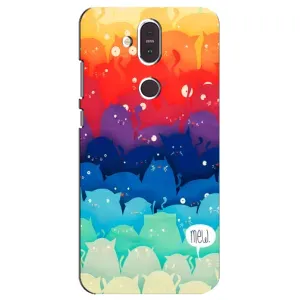 Силиконовый чехол с котиком для Nokia 8.1 , Nokia 8 2018 (Mew)