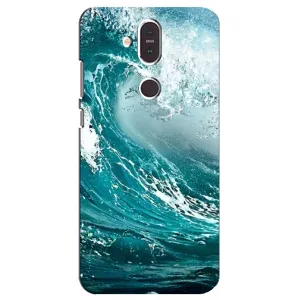 Летний Чехол на Nokia 8.1 , Nokia 8 2018 (Морская волна)
