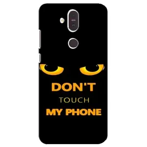 Чехол с Прикольным принтом на Nokia 8.1 , Nokia 8 2018 (Не трогай мой телефон)