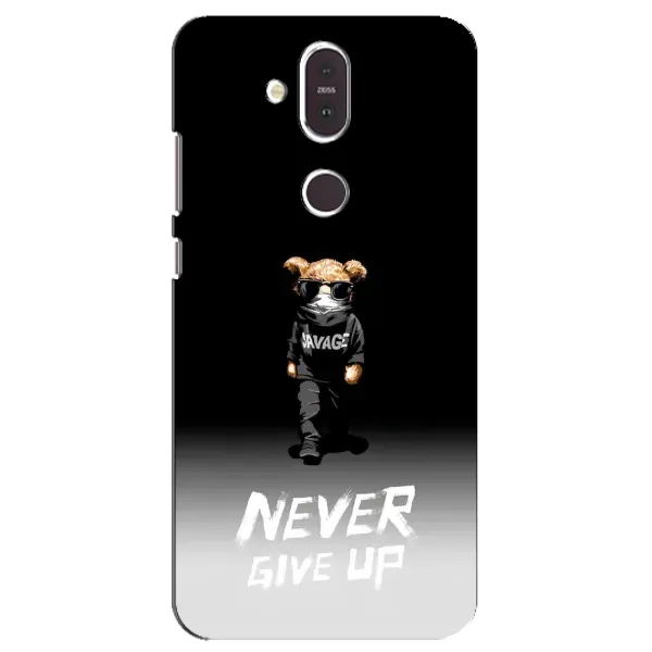 Чехол с рисунком «Never» для Nokia 8.1 (2018) Чехол с рисунком «Never» для Nokia 8.1 (2018)