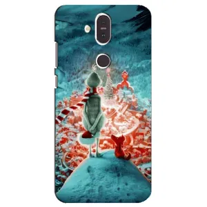 Чехол с рисунком «Новогодний Гринч» для Nokia 8.1 (2018)