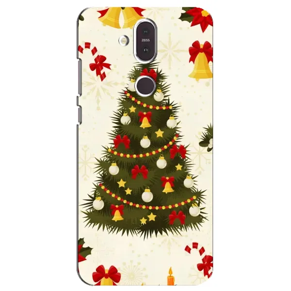 Чехол с рисунком «Новогодний принт» для Nokia 8.1 (2018) Чехол с рисунком «Новогодний принт» для Nokia 8.1 (2018)